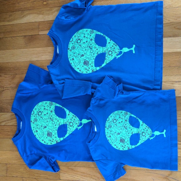 Hanna Andersson Other - Hanna Andersson Family Set Alien T-shirts